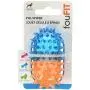 FOUFIT Pill Spiker TPR Dog Chew Toy, 3'', Blue/Orange FOUFIT Pill Spiker TPR Dog Chew Toy, 3'', Blue/Orange