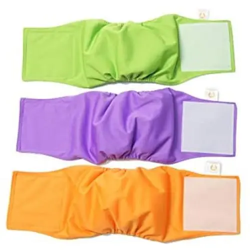 PETTING IS CARING Male Dog Wraps Washable & Reusable Belly Band Diapers Materials Durable Machine Washable - 3 Pack Set (New, S) PETTING IS CARING Male Dog Wraps Washable & Reusable Belly Band Diapers Materials Durable Machine Washable - 3 Pack Set (New, S)