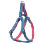 Bagoo Pets - Dog Harness & Dog Leash Collar for Small, Medium and Large Dogs - Adjustable & Durable Denim Dog Accessories - No Choke No Pull Gentle Dog Vest and Dog Collar - Perfect for Training Pet