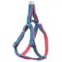 Bagoo Pets - Dog Harness & Dog Leash Collar for Small, Medium and Large Dogs - Adjustable & Durable Denim Dog Accessories - No Choke No Pull Gentle Dog Vest and Dog Collar - Perfect for Training Pet
