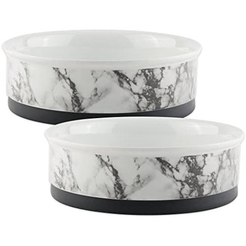 Bone Dry Elegant Marble Design Ceramic Pet Bowl