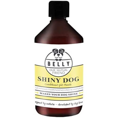 Belly Shiny Dog I 16.9 fl oz I Protects & Moisturizes Dog Skin & Fur I 100% Organic, Vegan & Natural Ingredients I for Dogs & Puppies I for All Types of Fur & Hair