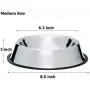 Mlife Stainless Steel Dog Bowl with Rubber Base for Small/Medium/Large Dogs, Pets Feeder Bowl and Water Bowl Perfect Choice (Set of 2) Mlife Stainless Steel Dog Bowl with Rubber Base for Small/Medium/Large Dogs, Pets Feeder Bowl and Water Bowl Perfect Choice (Set of 2)