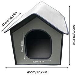 Red-eye Pet Products - Pet Outdoor House Waterproof Weatherproof Kitty House Cat House Foldable Pet Shelter for Pets