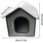Red-eye Pet Products - Pet Outdoor House Waterproof Weatherproof Kitty House Cat House Foldable Pet Shelter for Pets