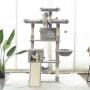 Hey-brother 63 Multi-Level Cat Tree, King Cat Condo with Cozy Perches, Stable Cat Tower Pet Play House