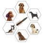 Dog Combs for Grooming, Double-Sided Deshedding Comb for Cats & Dogs, Pet Dematting Comb for Removing Matted Fur, Knots & Tangles, Lotus Wood