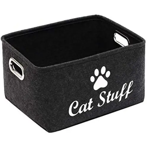 Geyecete Dog Apparel & Accessories/Dog Toys/Pet Supplies Storage Basket/Bin with Handles, Collapsible & Convenient Storage Solution for Office, Bedroom, Closet, Toys, Laundry Geyecete Dog Apparel & Accessories/Dog Toys/Pet Supplies Storage Basket/Bin with Handles, Collapsible & Convenient Storage Solution for Office, Bedroom, Closet, Toys, Laundry