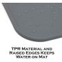 SPORT PET Pet Food Bowls & Mat Kit - Pet Bowl for Dogs Cats & Pets,Slow Feed Marble Bowl