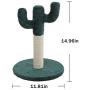 Poils bebe Cactus Scratching Post, Small cat Tree and Tower Scratcher for Indoor Cats Furniture with Natural sisal Rope Made for Kitten and Small cat