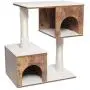 USIKEY Wooden Cat Tree with 2 Cozy Plush Condos, Cat Tower with Soft Protective Cushion and Sisal Posts, Cat Activity Tree with Cave, Kittens Activity Center, Easy Cleaning USIKEY Wooden Cat Tree with 2 Cozy Plush Condos, Cat Tower with Soft Protective Cushion and Sisal Posts, Cat Activity Tree with Cave, Kittens Activity Center, Easy Cleaning
