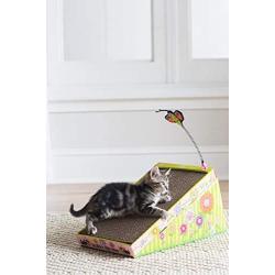 FATCAT Big Mamas Scratch n Play Ramp Reversible Cardboard Toy and Catnip Included