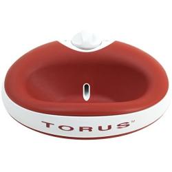 Heyrex Torus 1-Liter Pet Water Bowl, Red