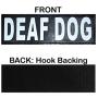 Doggie Stylz Set of 2 Reflective Deaf Dog Removable Patches with Hook Backing for Working Dog Harnesses & Vests. Durable and Interchangeable - Comes in 3 Sizes Small, Medium and Large
