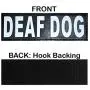 Doggie Stylz Set of 2 Reflective Deaf Dog Removable Patches with Hook Backing for Working Dog Harnesses & Vests. Durable and Interchangeable - Comes in 3 Sizes Small, Medium and Large Doggie Stylz Set of 2 Reflective Deaf Dog Removable Patches with Hook Backing for Working Dog Harnesses & Vests. Durable and Interchangeable - Comes in 3 Sizes Small, Medium and Large