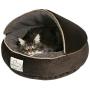 Floppy Ears Design Microfiber and Fleece Hooded Pet Bed