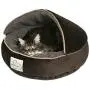 Floppy Ears Design Microfiber and Fleece Hooded Pet Bed