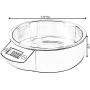 PawsMark Digital Scale Dog Feeding Bowl, Removable Washable Stainless Steel Bowl
