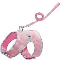 Soly Teche Cat Harness and Leash for Walking, Adjustable Reflective Vest Harness for Small Dogs