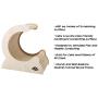 Cat Scratching Post- Wood and Cardboard Incline Vertical Scratcher Station for Kittens and Large Cats, Furniture Scratch Deterrent by PETMAKER