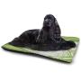 Green and White Patterned Pet Pad Damask Inspired Victorian Retro Revival Motifs Rococo Swirls Classic Bite-Resistant Pet Mat Pale Green White
