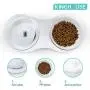 Kinghouse Double-Layer Dog Bowl and Cat Bowl,20-Degree Tilt and Durable Elevated Frame,Easy to Clean and Friendly Material,Best for Dog and Cat. Kinghouse Double-Layer Dog Bowl and Cat Bowl,20-Degree Tilt and Durable Elevated Frame,Easy to Clean and Friendly Material,Best for Dog and Cat.