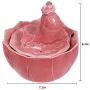 THMY Pet Fountain,Cat and Dog Water Dispenser,360° Multi-Directional Streams,Large Capacity,Extremely Quiet，Ceramic Automatic pet Water Dispenser (Pink Carp)
