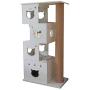 Wood Cat Climbing Frame Cat Tower Tree Multi-Layer Cat House Comfortable Cat Activity Centre Four Seasons Universal Run-anmy0716