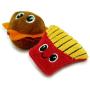 Pet Craft Supply Silly Snacks and Funny Food Crinkle Cuddling Catnip and Silvervine Toys - Interactive Cat Toys Alternative to Mice Fish Feathers Cat Toy