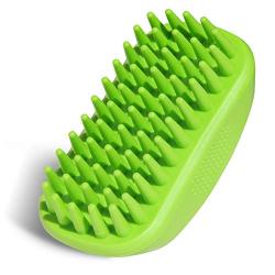 Premium Pet Shampoo Brush Great Grooming Comb for Shampooing and Massaging Dogs, Cats, Horse with Short or Long Hair - Soft Rubber Bristles Shedding/Washing Brush Gently Removes Loose & Shed Fur.