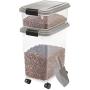 IRIS USA 3 Piece Airtight Pet Food Storage Container Combo