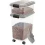 IRIS USA 3 Piece Airtight Pet Food Storage Container Combo IRIS USA 3 Piece Airtight Pet Food Storage Container Combo