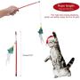 QKURT Christmas Pet Stocking, Xmas Interactive Chew Toy for Puppy Kitten - 10 Packs