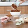 MKEB Pet Food Spoon Clip Food Cup Shovel Plastic Scoop Cup Duck Shape Food Shovel for Dog,Cat,Kitchen Food(Pink)