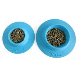STAYbowl Tip-Proof Bowl for Guinea Pigs and Other Small Pets - Sky Blue - Large 3/4 Cup Size New