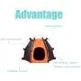 Wohenmang Small Animal Activity Toy Pop-up Tent, Outdoor Waterproof Pet House, Dog Nest Tent Cabin, Portable Pet Tent for Small Dog Cat, Blue+Orange, 27.2 x 21.7 x 20.9inches Wohenmang Small Animal Activity Toy Pop-up Tent, Outdoor Waterproof Pet House, Dog Nest Tent Cabin, Portable Pet Tent for Small Dog Cat, Blue+Orange, 27.2 x 21.7 x 20.9inches