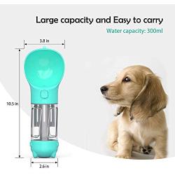 Alesnomy Dog Water Bottle with Trash Bag Small Shovel Multifunctional pet Portable Drinking Cup for Outdoor Walking Travel