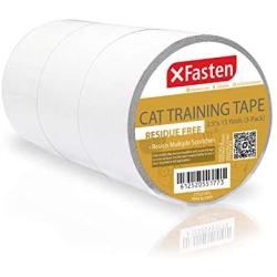 XFasten Anti-Scratch Cat Training Tape, Clear, 2.5-Inches x 15 Yards