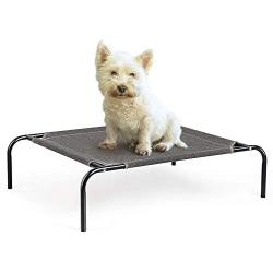 Terby Elevated Dog Bed Raised Cat Cot Portable Durable Pet Cooling Beds Washable Cover Dogs Den Indoor Outdoor Frames Lounger for Medium Small Breed Summer