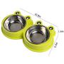 WANTKA Cat Bowl Dog Bowl Pet Stainless Steel Cat Food Water Bowl Non-Slip Rubber Base for Small Dogs Cats Animals