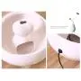 THMY Cat Water Fountain Ceramic Cat Drinking Water Fountain 2.0 Liter Pet Water Fountains for Cats and Dogs Electric Comp Pet Water Dispenser