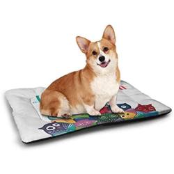 DayDayFun Cartoon Pet Mat for Crate Image of Big Gorilla Like as Professional Athlete Bodybuilding Gym Animal Pet Mats for Food and Water Black White Grey