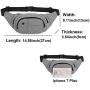 HenryDong Dog Training Rewards Cottton Bag, Multiple Pockets Treat Pouch for Toy with Large Space, Snack, Pet Dispenser Carry 2 Ways with Waist Belt, Shoulder Strap, Black, Grey, Blue