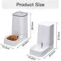 XingCheng-Sport Automatic Pet Feeder Small&Medium Pets Automatic Food Feeder and Waterer Set 3.8L, Travel Supply Feeder and Water Dispenser for Dogs Cats Pets Animals
