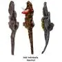 MPP Dog Toys Dinosaur Stuffing Free Squeaker Tug Pick Size Assorted Dino Characters