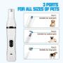 soieho 3 in 1 Dog Nail Grinder Pet Nail Trimmer - Electric Rechargeable Nail Clippers, Pet Nail Grinder Painless Paw Hair Clipper Grooming & Smoothing for Small Dogs Cats soieho 3 in 1 Dog Nail Grinder Pet Nail Trimmer - Electric Rechargeable Nail Clippers, Pet Nail Grinder Painless Paw Hair Clipper Grooming & Smoothing for Small Dogs Cats
