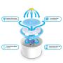 Drinking Fountain Drinking Fountain Automatic Electric Pet Dog/Cat Water Dispenser Flower Style Blue US Plug