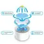 Drinking Fountain Drinking Fountain Automatic Electric Pet Dog/Cat Water Dispenser Flower Style Blue US Plug