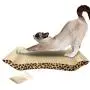 JIKLLSJID Multifunction Cat Scratching Board, Cat Climb Tree with Cat Scratching Board, Cute U Shape Corrugated Paper Pet Cat Toy Cat Claw-Grinding Plate with Catnip Leopard Print Pattern
