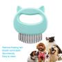 2 Pcs Cat Dog Comb Pet Grooming Massage Tool, Cat Dog Brush Pet Shell Comb for Removing Matted Tangled and Loose Hair (Green)